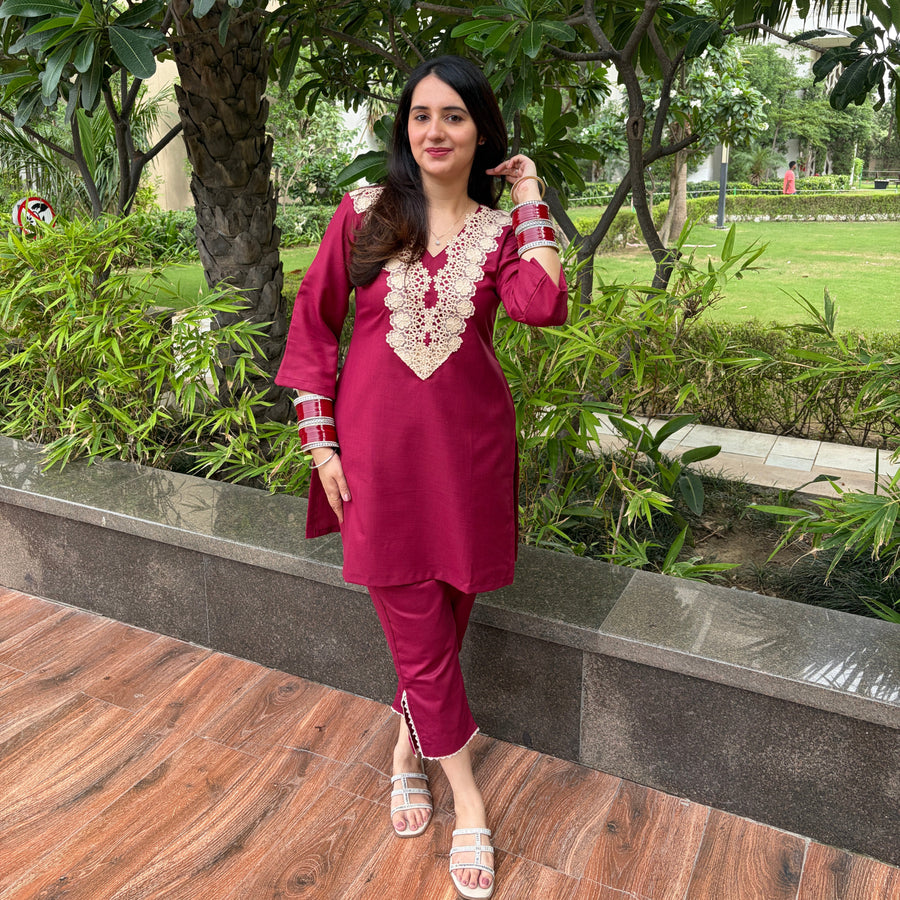 Ruby Lace Co-ord Set