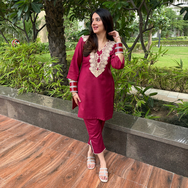 Ruby Lace Co-ord Set