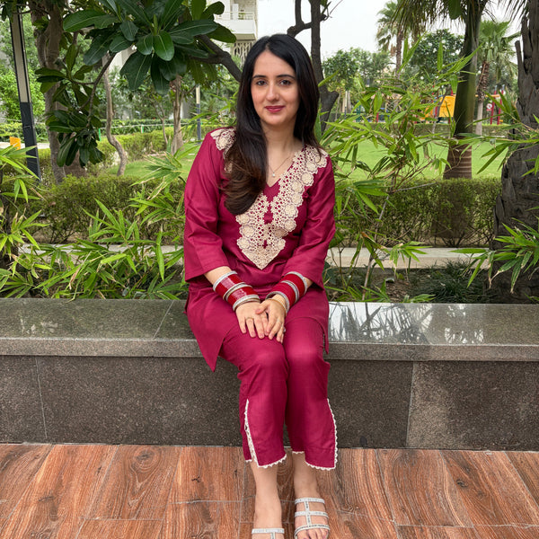 Ruby Lace Co-ord Set