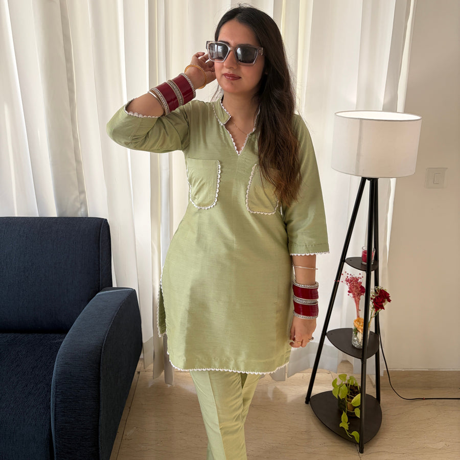 Pistachio Charm Co-ord Set